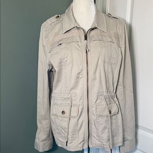 Express Light Taupe Versatile Utility Jacket